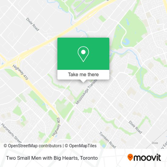 Two Small Men with Big Hearts map