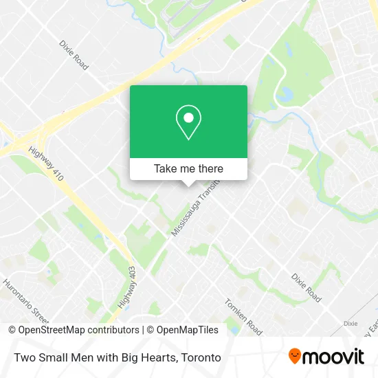 Two Small Men with Big Hearts map