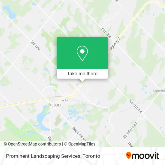 Prominent Landscaping Services map