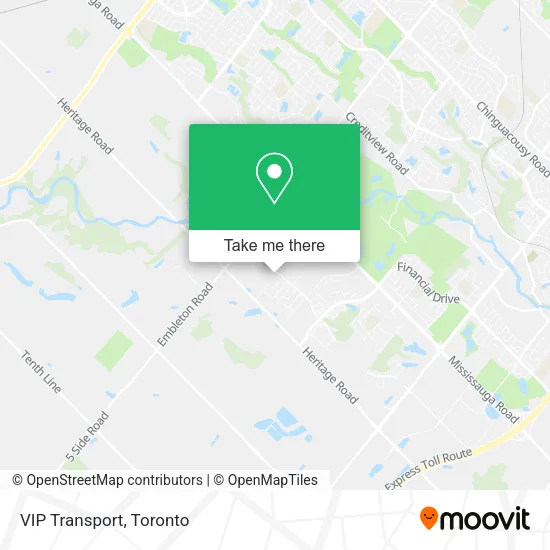 VIP Transport map