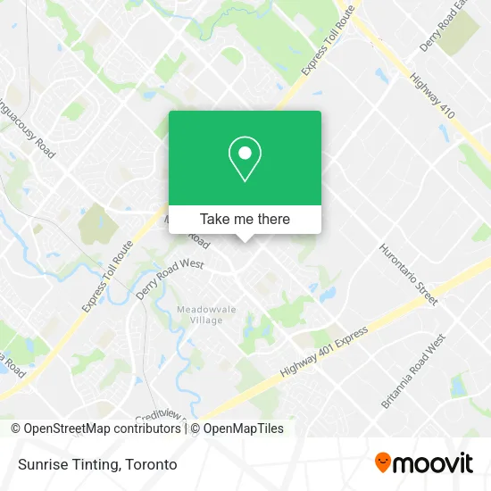 Sunrise Tinting map