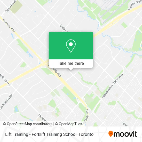 Lift Training - Forklift Training School map