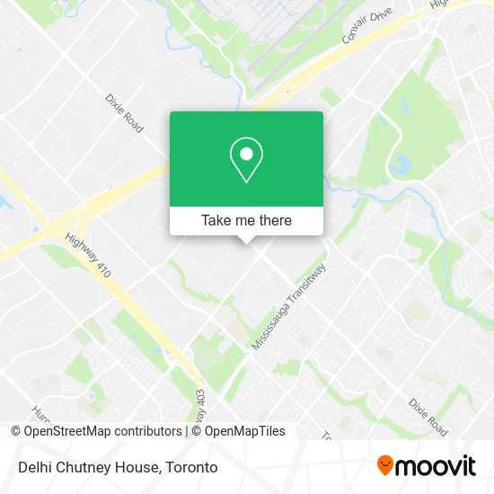 Delhi Chutney House map