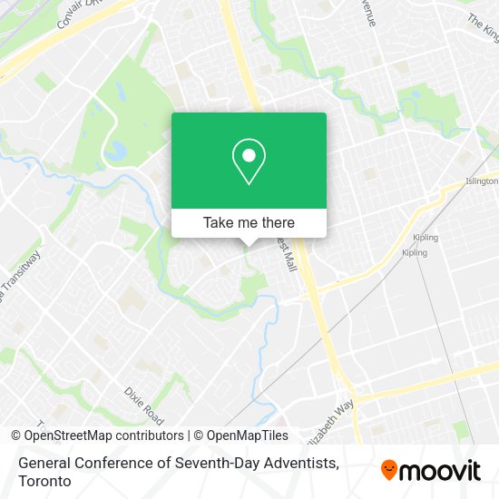 General Conference of Seventh-Day Adventists map