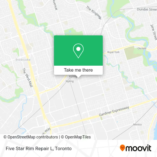 Five Star Rim Repair L map
