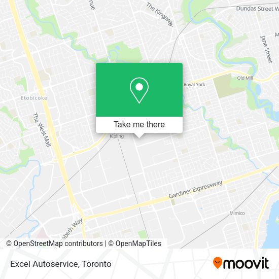 Excel Autoservice map