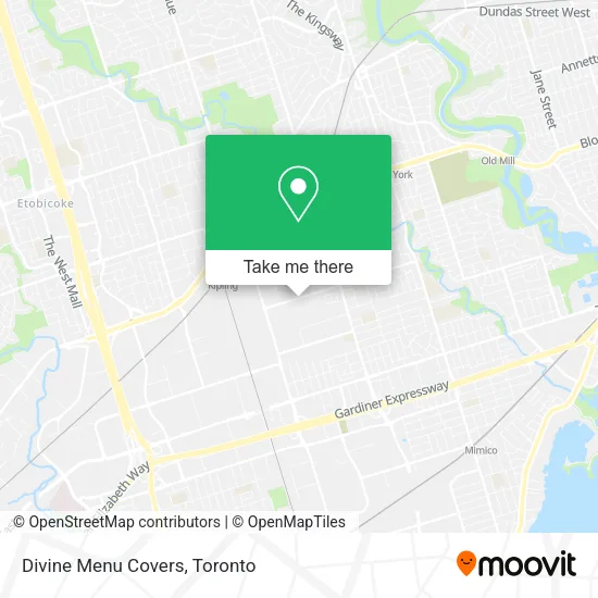 Divine Menu Covers map