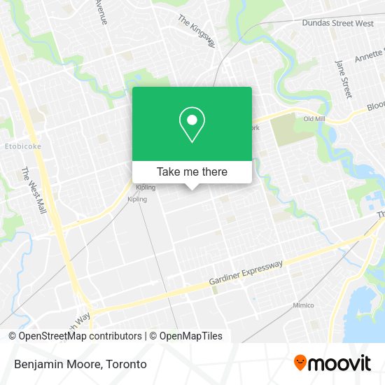 Benjamin Moore map