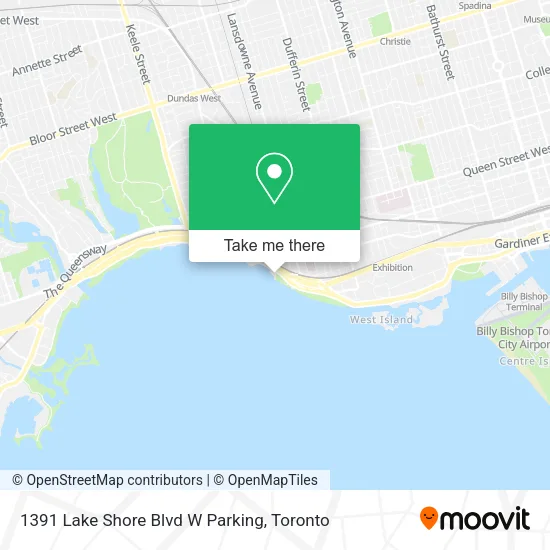 1391 Lake Shore Blvd W Parking map