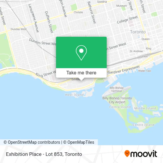 Exhibition Place - Lot 853 map