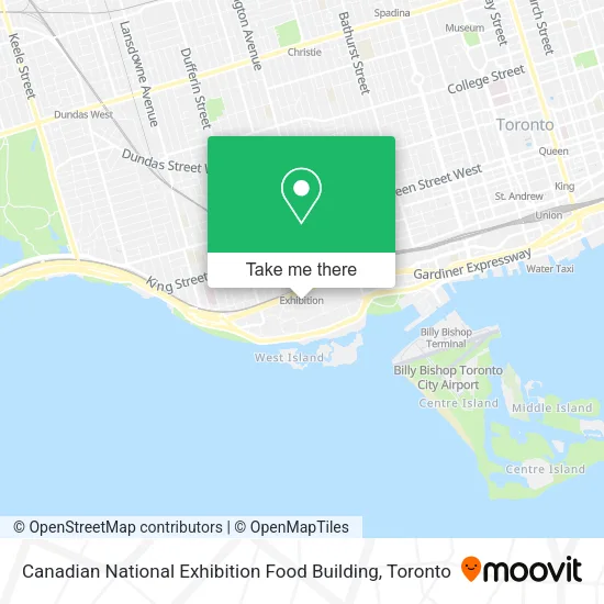 Canadian National Exhibition Food Building map