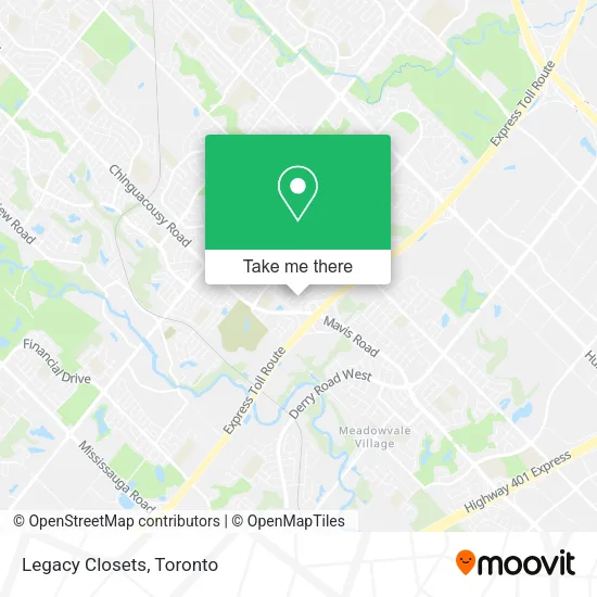 Legacy Closets map