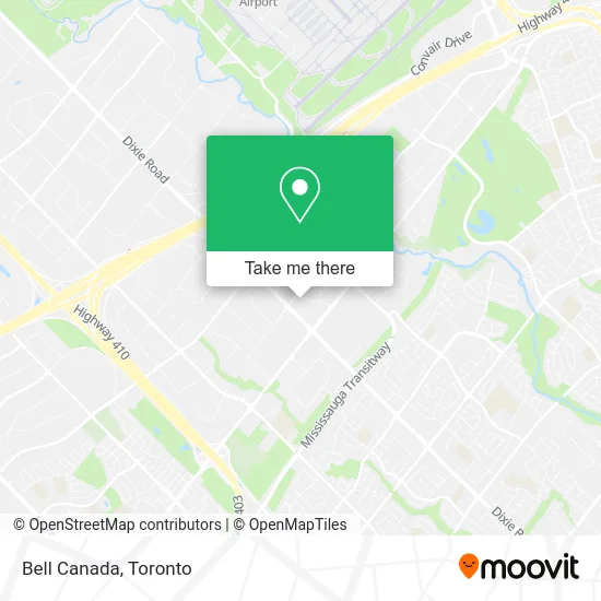 Bell Canada map