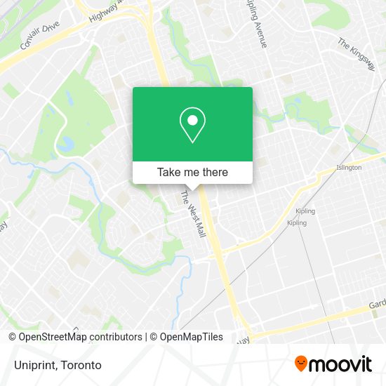 Uniprint map