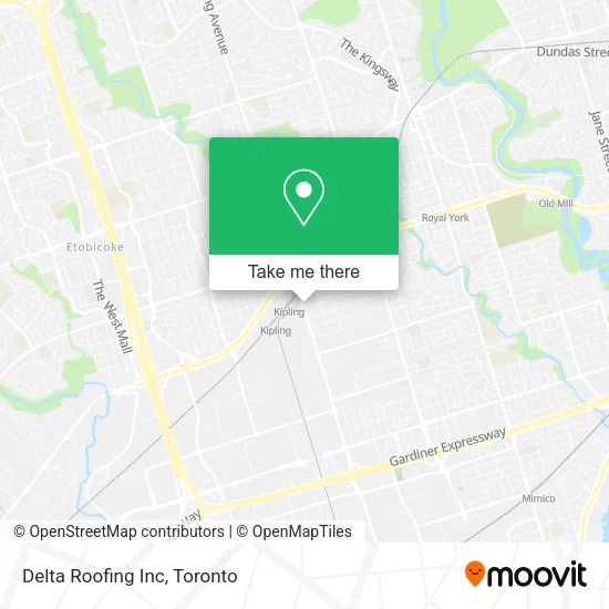 Delta Roofing Inc map