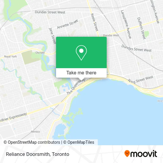 Reliance Doorsmith map