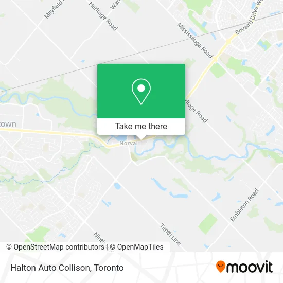 Halton Auto Collison map