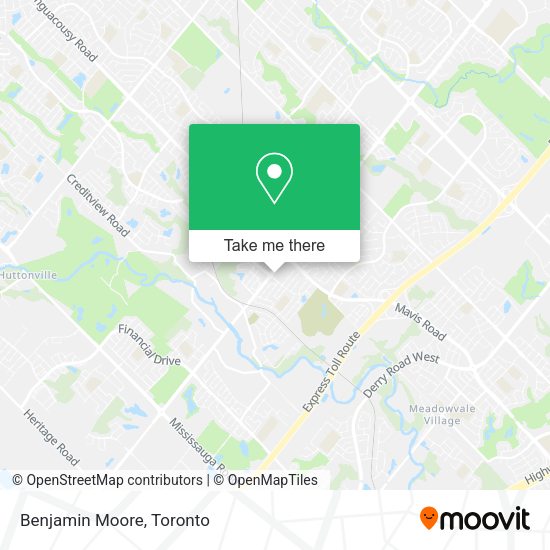 Benjamin Moore map