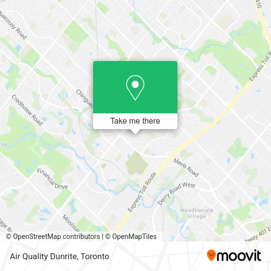Air Quality Dunrite map