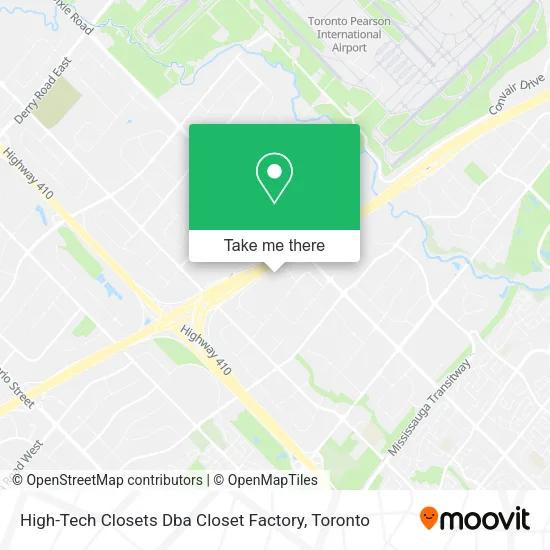 High-Tech Closets Dba Closet Factory map