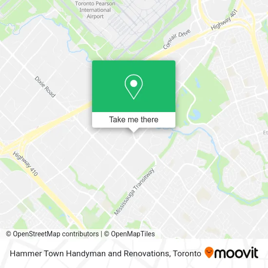 Hammer Town Handyman and Renovations map