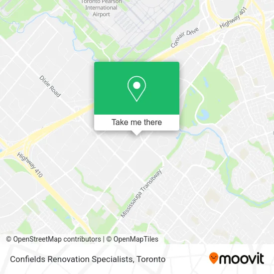 Confields Renovation Specialists map