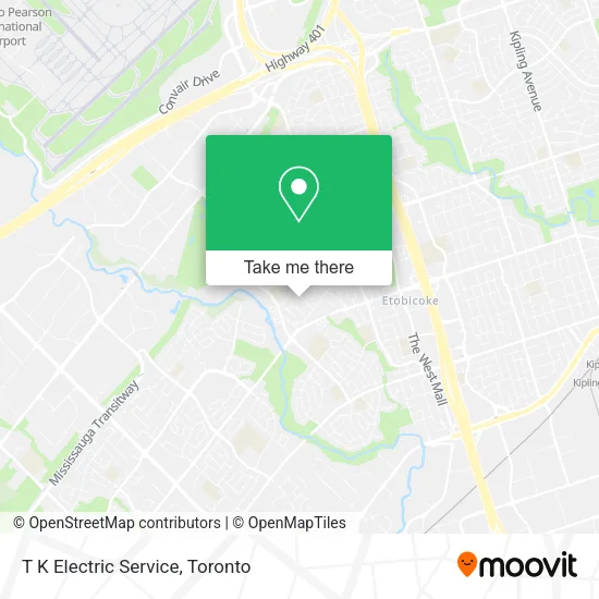 T K Electric Service map
