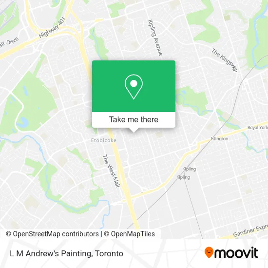L M Andrew's Painting map