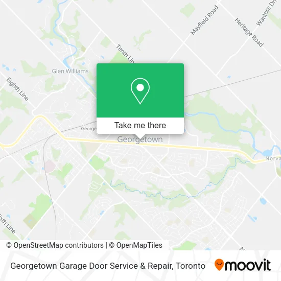 Georgetown Garage Door Service & Repair map