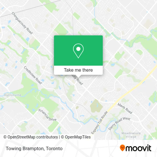 Towing Brampton map