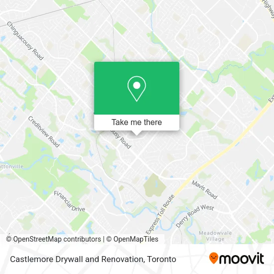 Castlemore Drywall and Renovation map