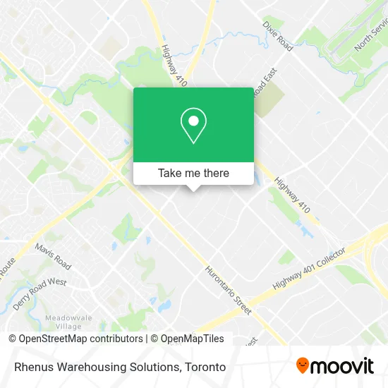 Rhenus Warehousing Solutions map