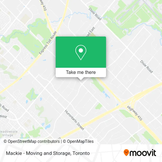 Mackie - Moving and Storage map