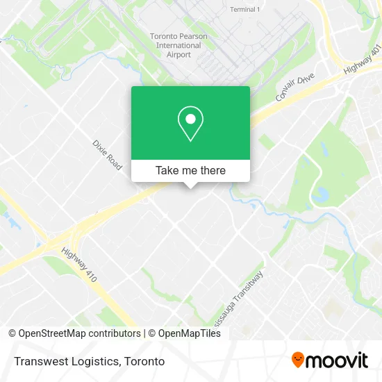 Transwest Logistics map
