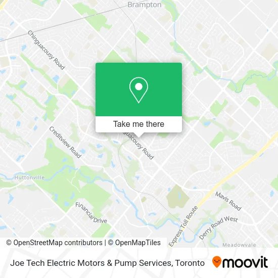 Joe Tech Electric Motors & Pump Services map