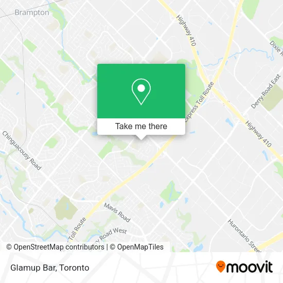Glamup Bar map