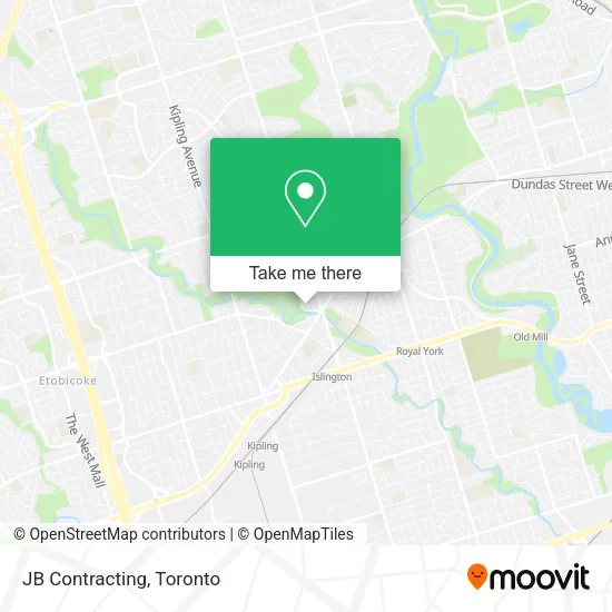 JB Contracting map