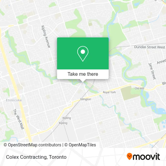 Colex Contracting map