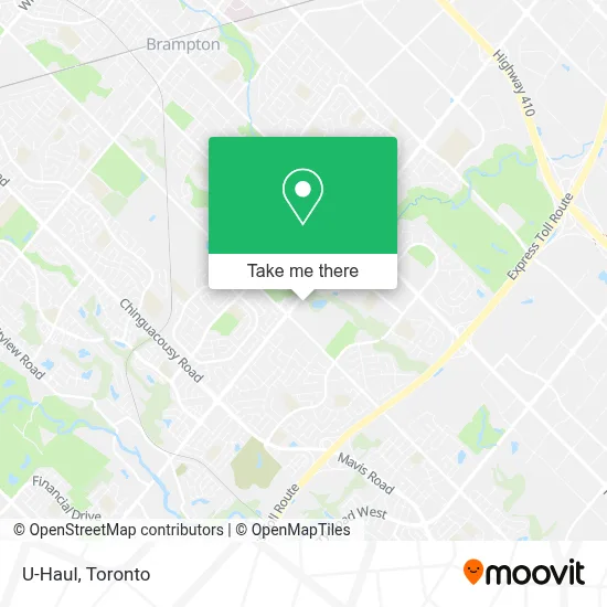U-Haul map