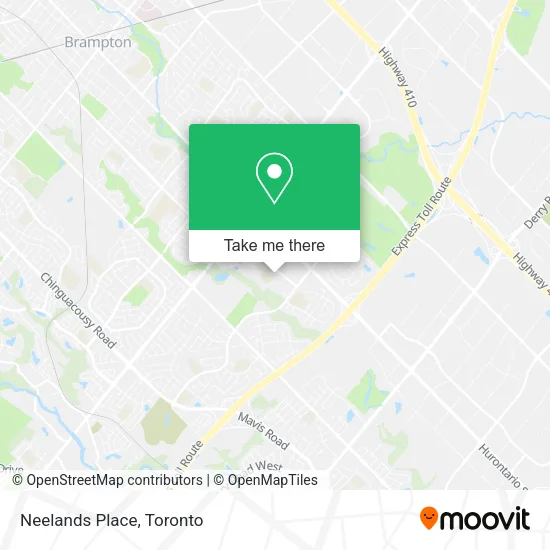 Neelands Place map