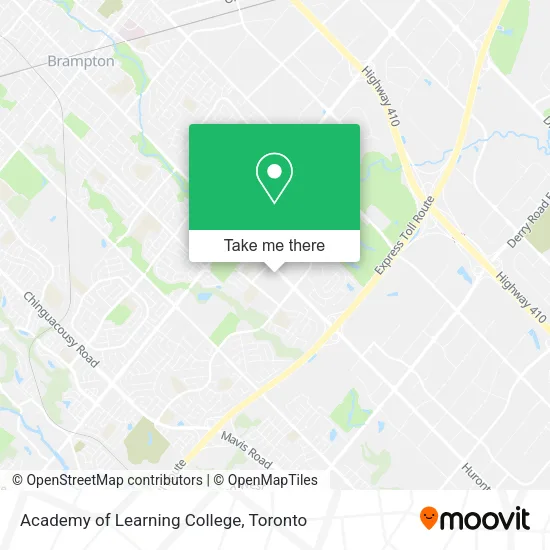 Academy of Learning College map