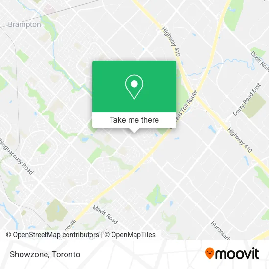 Showzone map