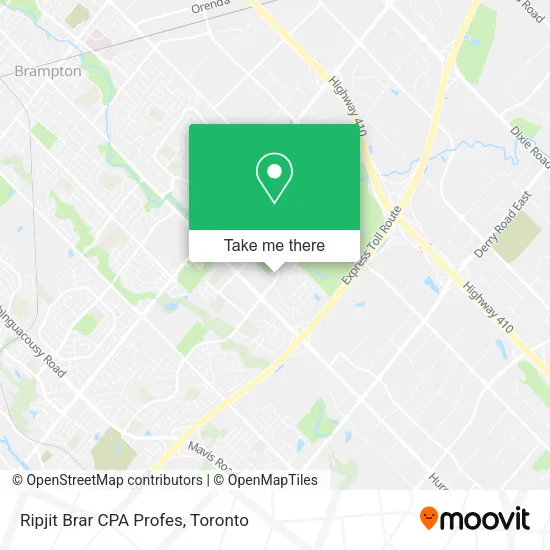 Ripjit Brar CPA Profes map