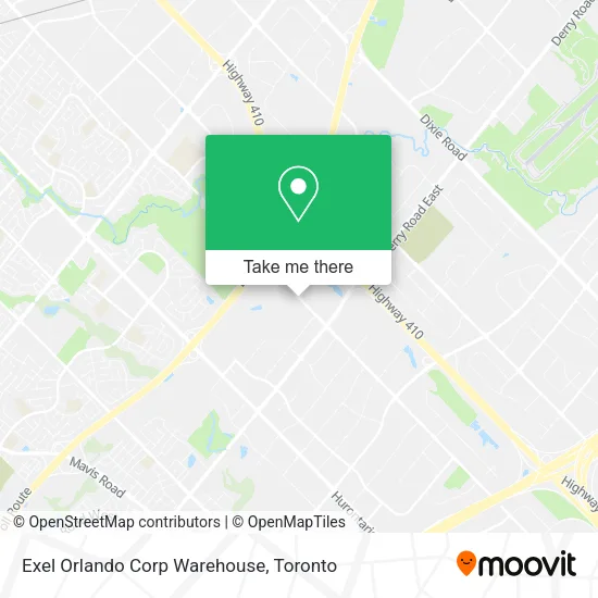 Exel Orlando Corp Warehouse map