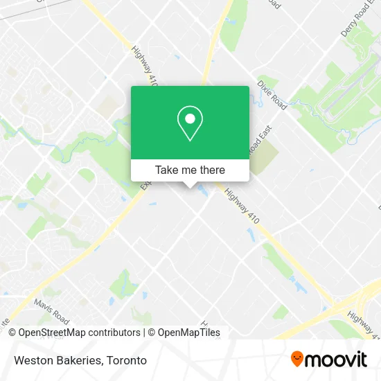 Weston Bakeries map