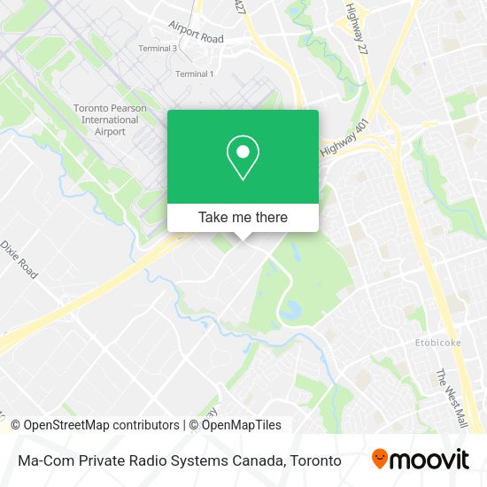 Ma-Com Private Radio Systems Canada map