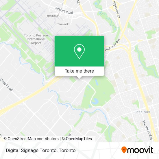 Digital Signage Toronto map