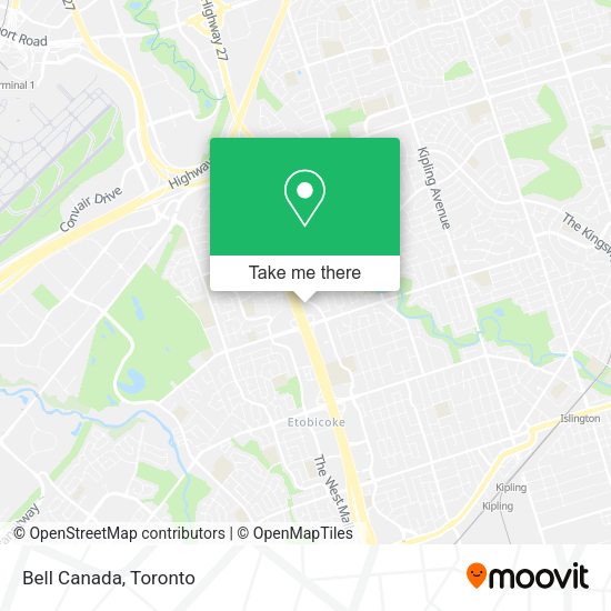 Bell Canada map