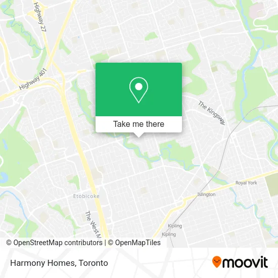 Harmony Homes map
