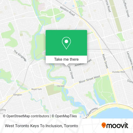 West Toronto Keys To Inclusion map